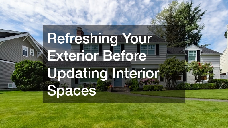 Refreshing Your Exterior Before Updating Interior Spaces